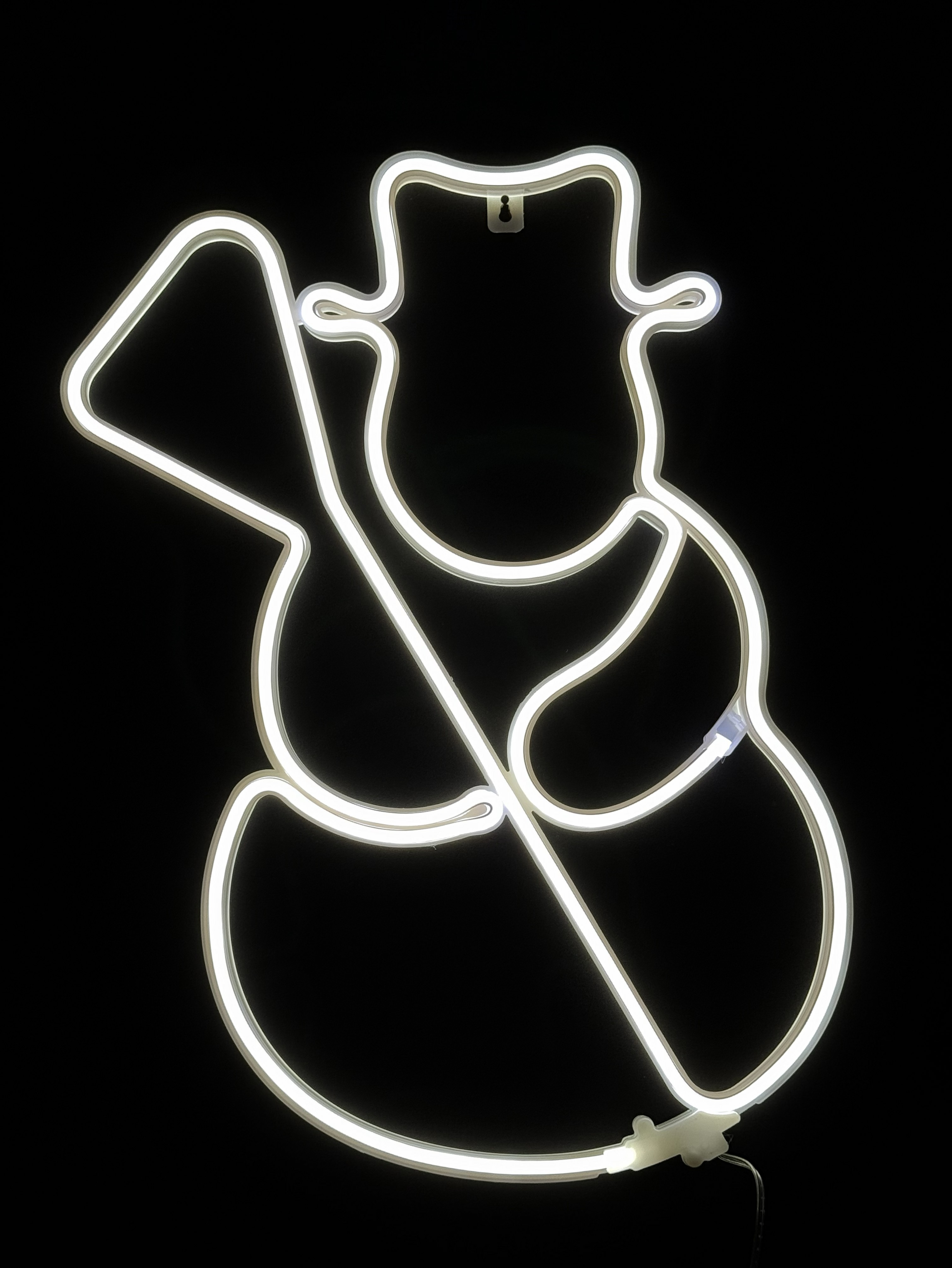 Świąteczny Bałwanek LED/NEON CIEPŁY IMG_6410