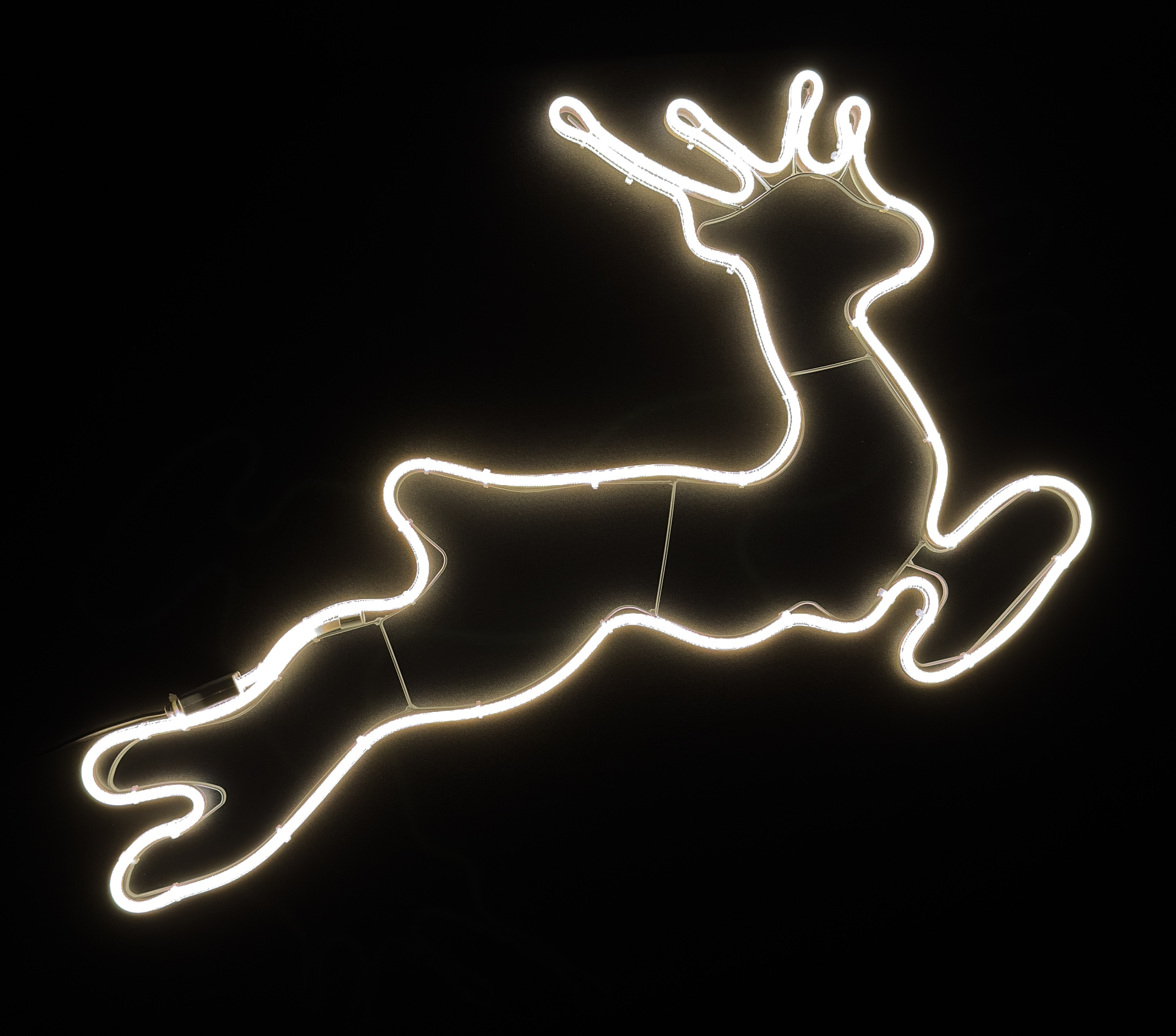 Neon LED Renifer – ciepłe białe światło renifer_cieply