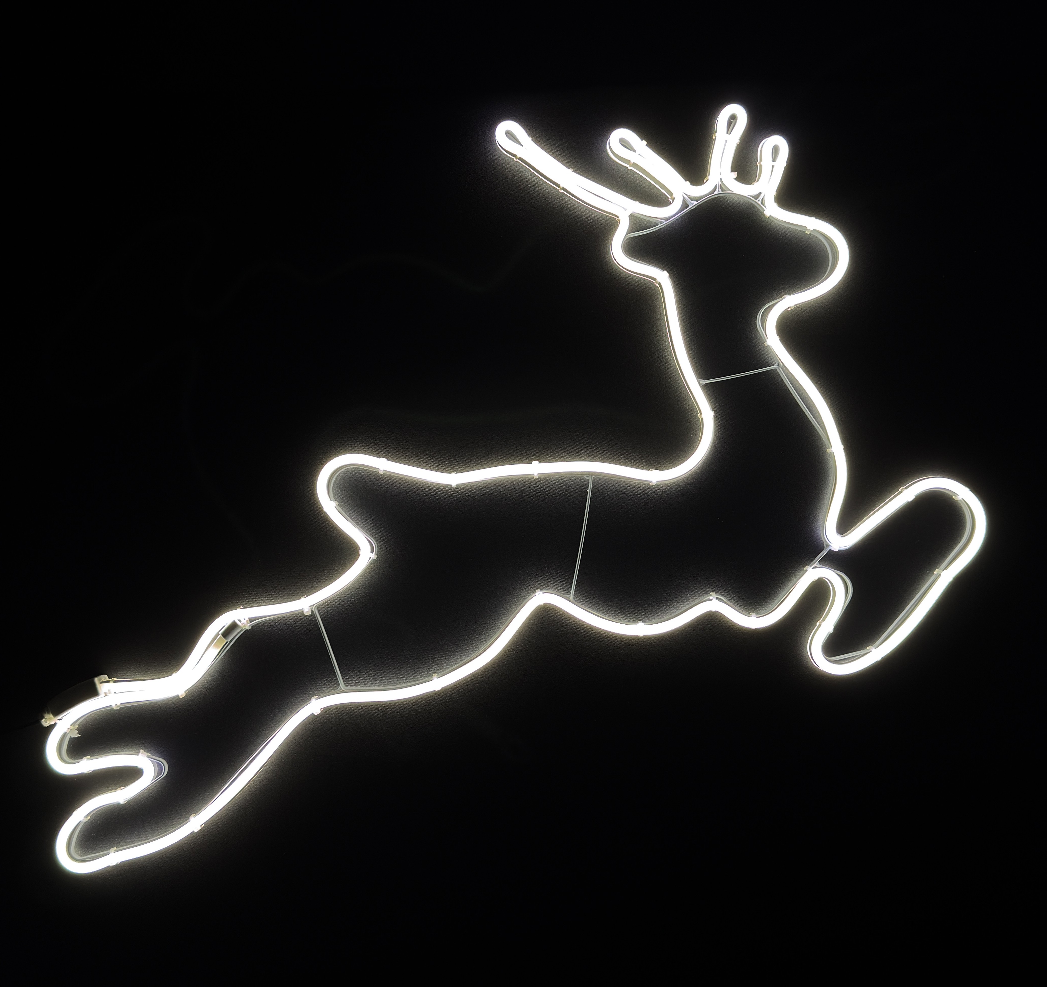 Neon Świąteczny Dzwonki zimne białe światło renifer_zimny