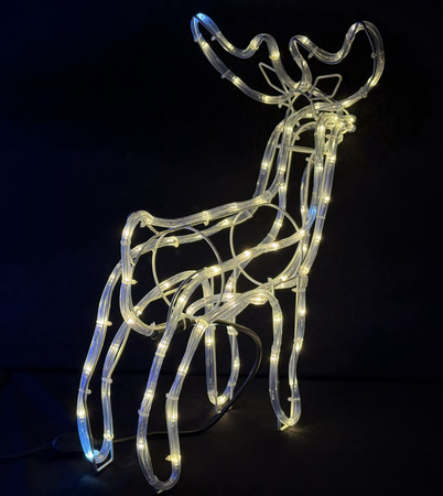 Renifer LED 55 cm – Ciepły Biały + Zimny FLASH