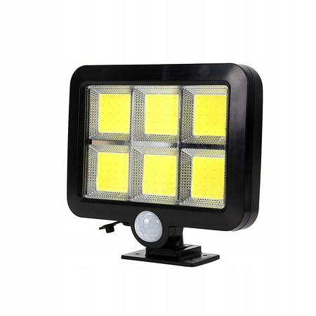 LAMPA SOLARNA Z CZUJNIKIEM RUCHU ZMIERZCHU 120 LED DUŻY PANEL MEGA MOCNA
