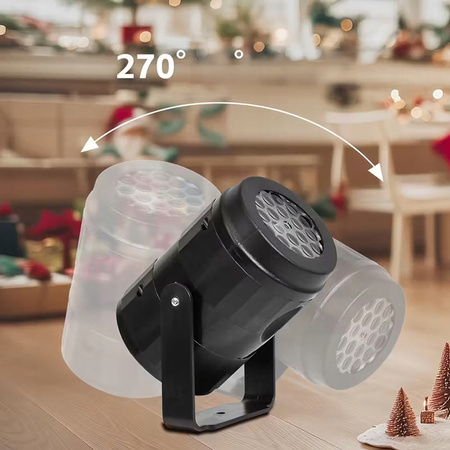 Projektor Świąteczny Laserowy LED – Star Shower Płatki Śniegu