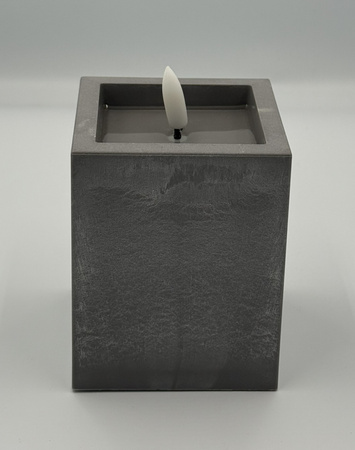Świeczka betonopodobna LED 10 cm