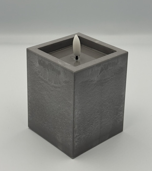Świeczka betonopodobna LED 10 cm