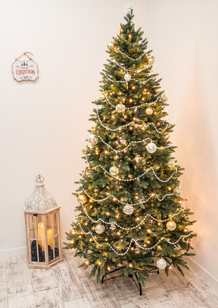 CHOINKA SZTUCZNA ŚWIERK 220 cm PREMIUM PE01 PIĘKNA GĘSTA JAK ŻYWA ZIELONA