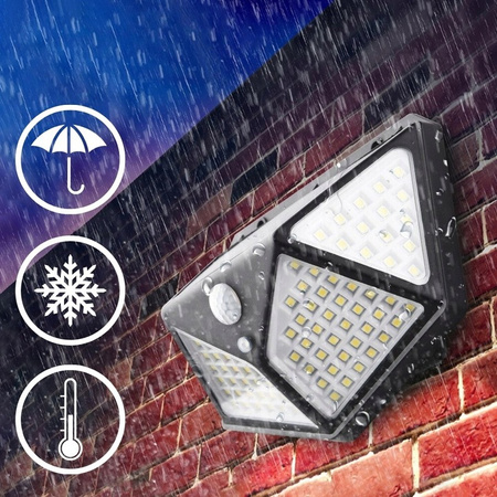 Lampa solarna czujnik ruchu zmierzchu SUPER JASNA