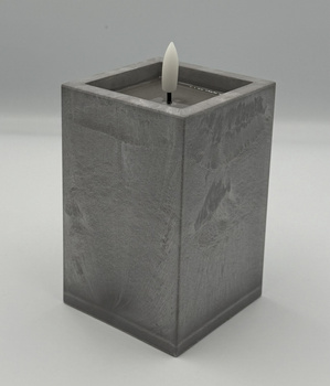 Świeczka betonopodobna LED 12 cm