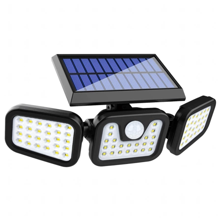 Lampa Solarna 74 Led 4w1 Zewnętrzna Uliczna Czujnik Ruchu Zmierzchu Mocna