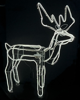 RENIFER NEON LED Z 8 PROGRAMAMI I PROGRAMATOREM – ZIMNE BIAŁE ŚWIATŁO