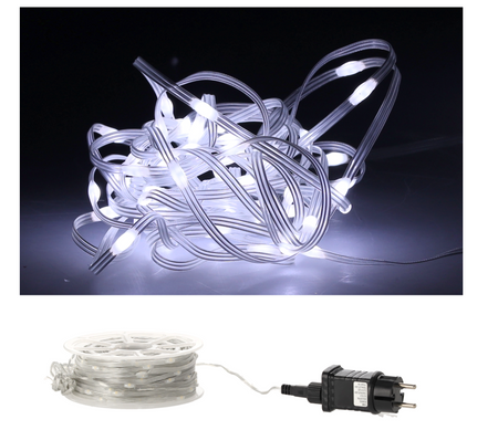 LAMPKI LED MICRO NA SZPULI 500L CIEPŁY BIAŁY, DŁ. 3 + 50 M