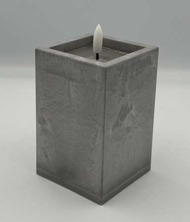 Świeczka betonopodobna LED 12 cm