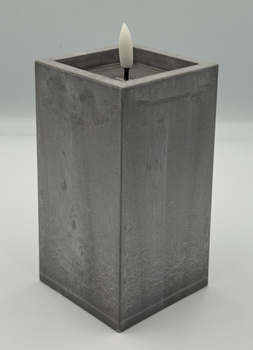 Świeczka betonopodobna LED 15 cm
