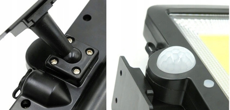 LAMPA SOLARNA Z CZUJNIKIEM RUCHU ZMIERZCHU 120 LED DUŻY PANEL MEGA MOCNA