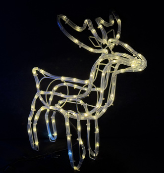 Renifer LED 55 cm – Ciepły Biały + Zimny FLASH