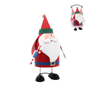 OZDOBA BOŻONAR. - METALOWY MIKOŁAJ 13,5 x 12 x 21 CM