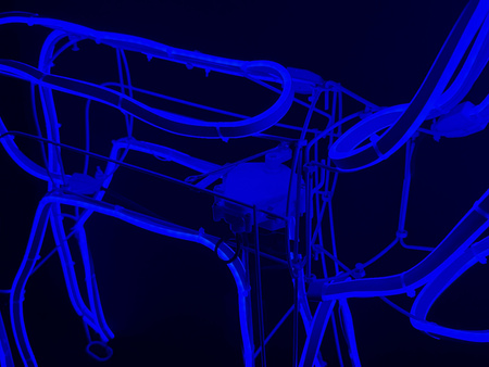 RENIFER NEON LED Z 8 PROGRAMAMI I PROGRAMATOREM – NIEBIESKIE ŚWIATŁO