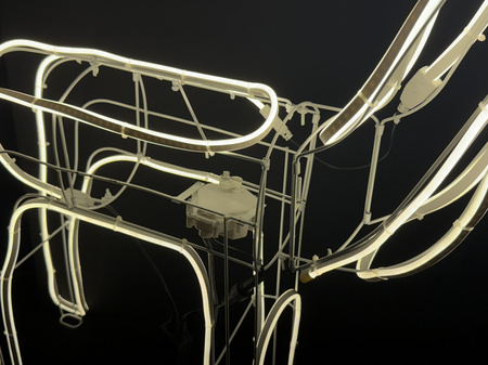 RENIFER NEON LED Z 8 PROGRAMAMI I PROGRAMATOREM – CIEPŁE BIAŁE ŚWIATŁO