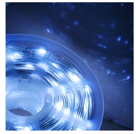 LAMPKI LED MICRO NA SZPULI 500L ZIMNY BIAŁY, DŁ. 3 + 50 M