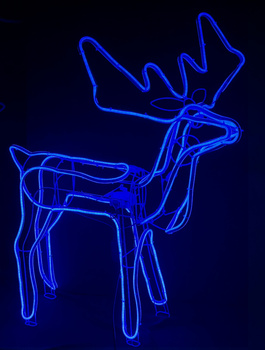 RENIFER NEON LED Z 8 PROGRAMAMI I PROGRAMATOREM – NIEBIESKIE ŚWIATŁO