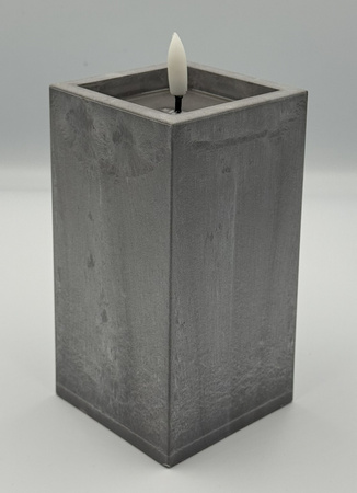 Świeczka betonopodobna LED 15 cm