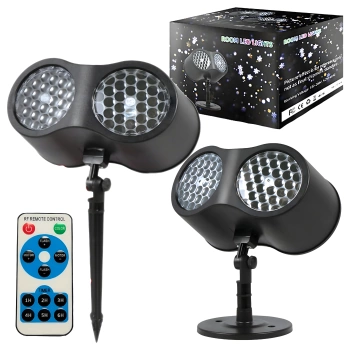 Projektor Laserowy Led Świąteczny Rzutnik na Dom Reflektor Śnieżynki Płatki