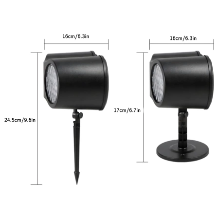 Projektor Laserowy Led Świąteczny Rzutnik na Dom Reflektor Śnieżynki Płatki