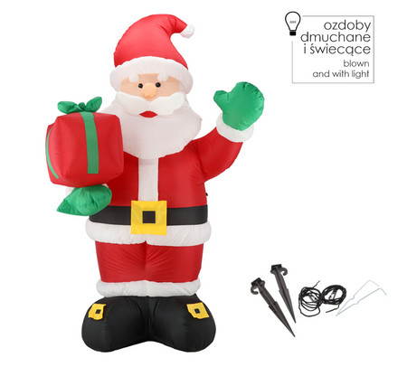 DMUCHANY MIKOŁAJ LED 240 C