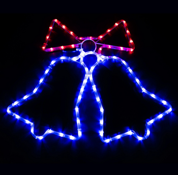 Ozdoba Świąteczna Dzwonki 72 LED Zewnętrzne XXL